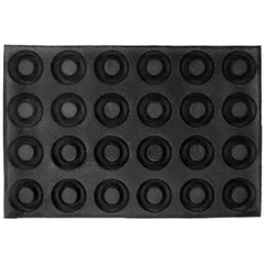 Confectionery mold “Ring”[24pcs] silicone D=80,H=15,L=600,B=405mm black