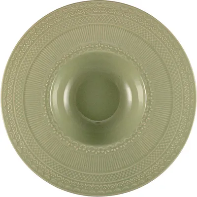 Тарелка для пасты «Скалистос» керамика 200мл D=23,H=4см зелен.