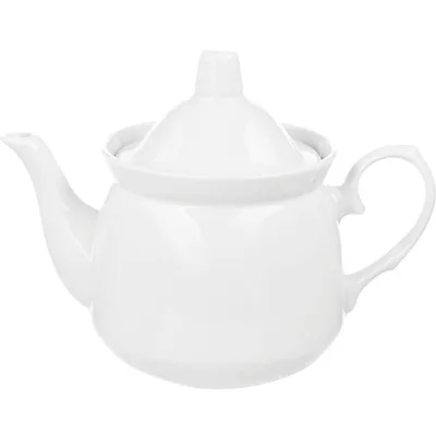 Чайник заварочный «Кирмаш» фарфор 0,55л D=97,H=150,L=180мм белый
