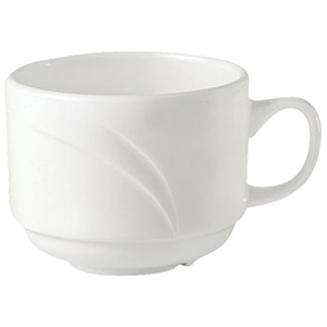 Чашка чайная «Алво» фарфор 228мл белый, Объем по данным поставщика (мл): 228