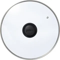 Крышка стекло,пластик D=30см прозр.,черный, изображение 2