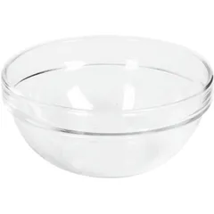 Salad bowl glass D=23,H=10cm clear.