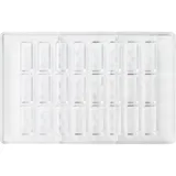 Форма для шоколада «Брусок»[24шт] поликарбонат ,H=14,L=40,B=14мм прозр.