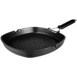 Grill pan square “Prootel” aluminium.cast,plastic ,H=4,L=28,B=28cm black