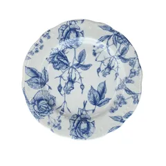 Тарелка десертная «В.Виена Роузес» фарфор D=22см белый,синий