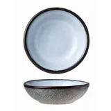 Sauce boat “Ciel blue” ceramics 30ml D=70,H=22mm blue,black