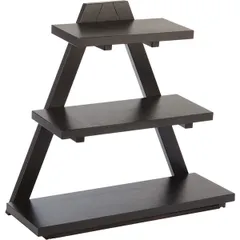 3-tier buffet shelf wenge wood ,H=50,L=53,B=21cm black