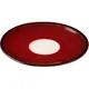 Блюдце «Джаспер» фарфор D=130/44,H=6мм белый,красный, изображение 4