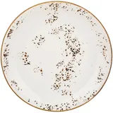 Тарелка «Элеганс» мелкая фарфор D=23см бежев.,коричнев.