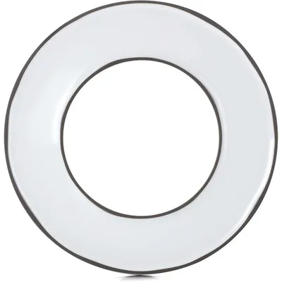 Блюдо сервировочное «Карактэр» керамика D=275,H=40,L=203мм камен.-серый., изображение 4