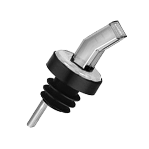 Гейзер с ситом хромирован.,резина D=1,H=8см прозр.,черный