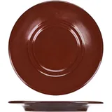 Блюдце «Шоколад» фарфор D=155,H=20мм тем.корич.