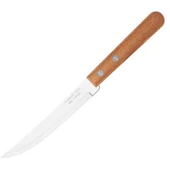 Нож для стейка сталь нерж.,дерево ,L=11,5/20см св.корич.