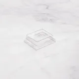 Крышка для бумажного контейнера OneClick 250 мл пластик ,H=20,L=85,B=100мм прозр.