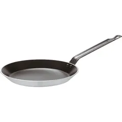 Pan for pancakes  aluminum, teflon  D=220, H=20, L=425mm  black, silver.