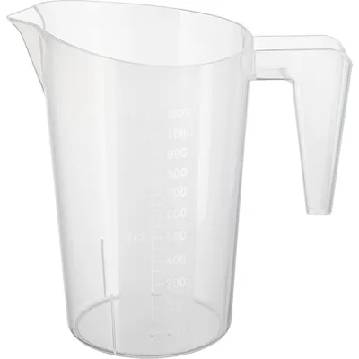Стакан мерный с ручкой пластик 1л ,H=18,8,L=18,B=11,6см белый