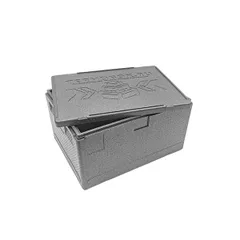 Термоконтейнер «Лайт» до 30 кг полипроп. 131л ,H=45,L=80,B=60см черный, изображение 3