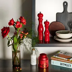 Мельница для перца «Париж» лак дерево ,H=22см красный, изображение 2