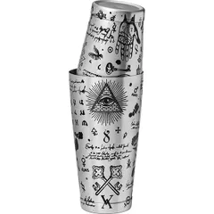 Шейкер американский «Кенко Алкеми» сталь нерж. 0,7л D=90,H=175мм серебрист., изображение 4