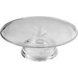 Подставка для торта пластик D=27,H=9см прозр.