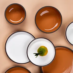 Салатник «Блисс» фарфор 0,6л D=140,H=65мм оранжев., Цвет: Оранжевый, Диаметр (мм): 140, изображение 4