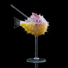 Бокал для коктейлей «Фугу» стекло борос. 250мл ,H=22,L=16,B=10см прозр., изображение 2