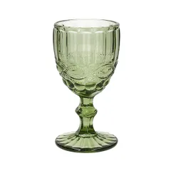 Бокал для вина «Мадам» стекло 260мл D=80,H=155мм зелен.