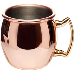 Кружка шот «Московский мул» античная медь сталь нерж.,медь 60мл ,H=47мм роз. золото, изображение 2