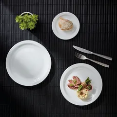 Тарелка «Отельер» мелкая стекло D=155,H=15мм белый, изображение 3