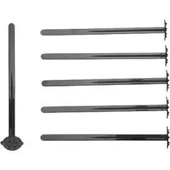 Мешалка «Темпер»[50шт] пластик ,L=17см черный