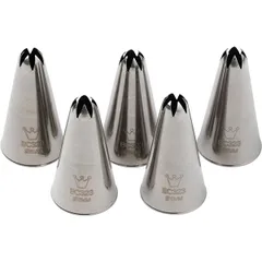 Pastry nozzle “Closed star”[5 pcs] stainless steel D=25/5,H=47mm