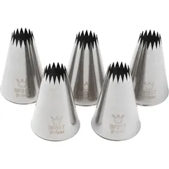 Pastry nozzle “Open star”[5 pcs] stainless steel D=35/15,H=50mm