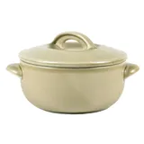Baking pot “Watercolor” Classic  porcelain  350ml  D=145/115, H=53mm  beige.