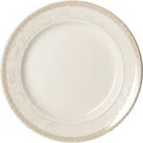 Тарелка «Антуанетт» мелкая фарфор D=225,H=25мм белый,олив.