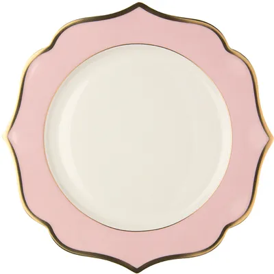 Тарелка «Ионика» фарфор D=20см розов.