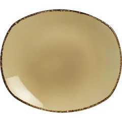 Plate “Terramesa Vit” small oval  porcelain ,H=15,L=205,B=180mm beige.