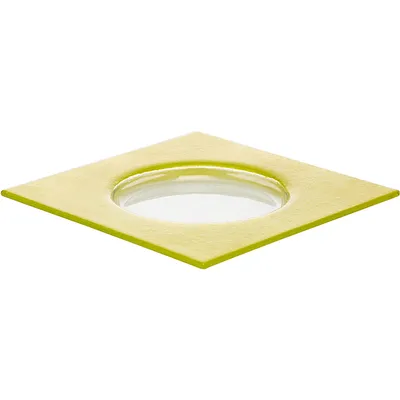 Тарелка «Хэло» стекло ,L=24,B=24см желт., изображение 5