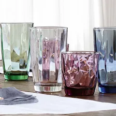 Олд фэшн (стакан) «Даймонд» стекло 305мл D=84,H=93мм фиолет., изображение 3