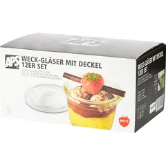 Стакан для подачи с крышкой набор[12шт] стекло 80мл D=60,H=55мм, изображение 2