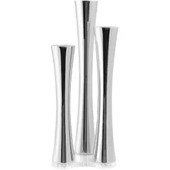 Candlestick for 3 candles “Bambu” stainless steel ,H=34,L=13,B=13cm