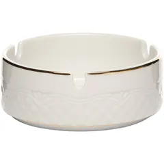 Пепельница «Афродита» фарфор D=10,H=4см белый,золотой