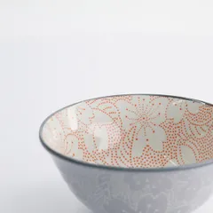 Салатник «Дот Сакура» фарфор 0,5л D=148,H=68мм красный,серый, изображение 2