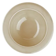 Тарелка глубокая «Акварель» Эстет фарфор D=22,H=6см бежев., изображение 2