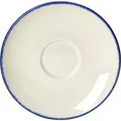 Saucer “Blue Dapple”  porcelain  D=15, H=2cm  white, blue