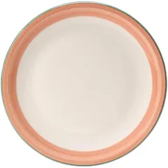 “Rio Pink” pizza dish  porcelain  D=310, H=15mm  white, pink.