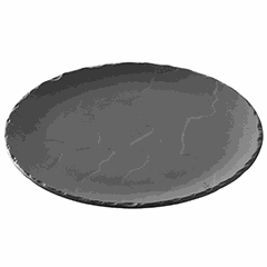 Тарелка «Базальт» мелкая керамика D=200,H=12мм черный