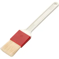 Кисть кондитерская пластик,щетина натур. ,L=25/4,B=4см бежев.,бордо