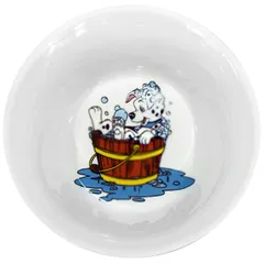 Salad bowl “Dalmatians” porcelain 200ml D=110,H=45mm white