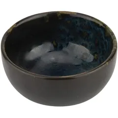 Salad bowl “Phobos” ceramics 0.65l D=15,H=7cm black,blue