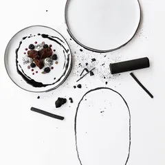 Блюдо сервировочное «Карактэр» керамика ,H=25,L=355,B=218мм камен.-серый., изображение 3